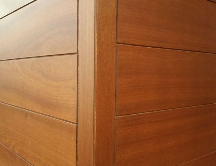 Acoustic panels on studio walls