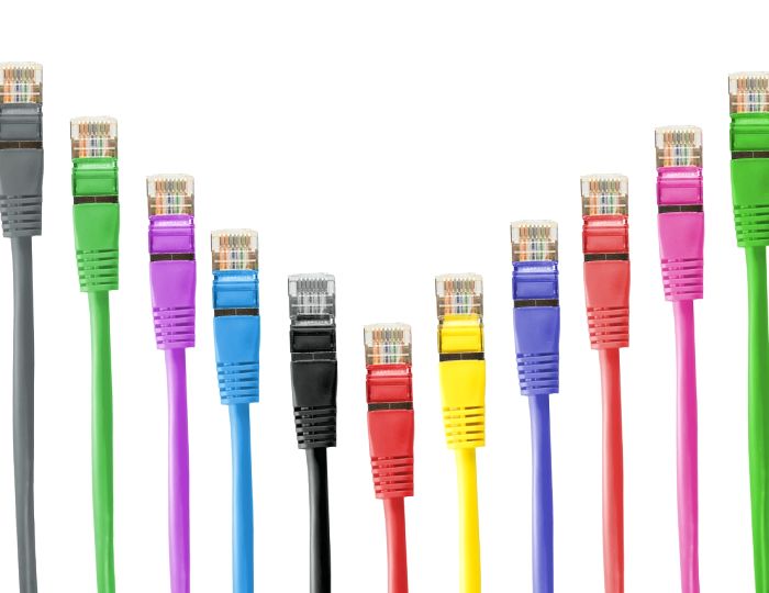 Labelled patch bay and cabling